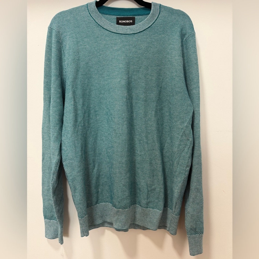 Bonobos Turquoise Knit Pullover